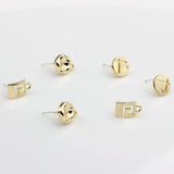 10pcs Irregular Earrings Connectors Stud Base for DIY Jewelry Making