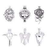 10pcs Antique Silver Plated Egg Cage Diffuser