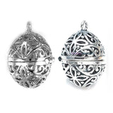 10pcs Antique Silver Plated Egg Cage Diffuser