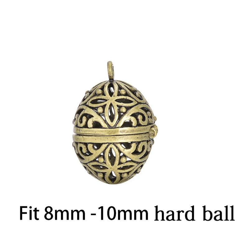 10pcs Antique Silver Plated Egg Cage Diffuser