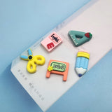 Heart Scissors Pencil Triangles Resin Mold Keychain Silicone