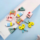 Heart Scissors Pencil Triangles Resin Mold Keychain Silicone