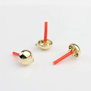10pcs DIY Round Earrings Connecotors Stud Earrings Base for Jewelry Making