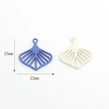 10pcs DIY Silver Leaf Pendant Charms for Jewelry Making Findings
