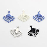 10pcs DIY Silver Leaf Pendant Charms for Jewelry Making Findings