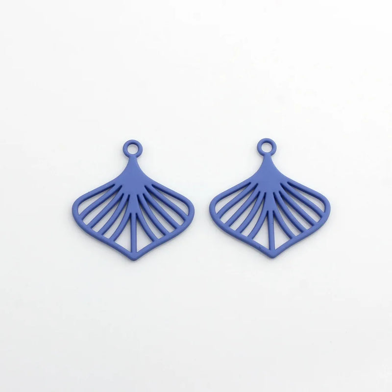 10pcs DIY Silver Leaf Pendant Charms for Jewelry Making Findings