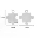 10pcs DIY Jewelry Mirror Polishing Heart Pendant Stainless Steel Necklace