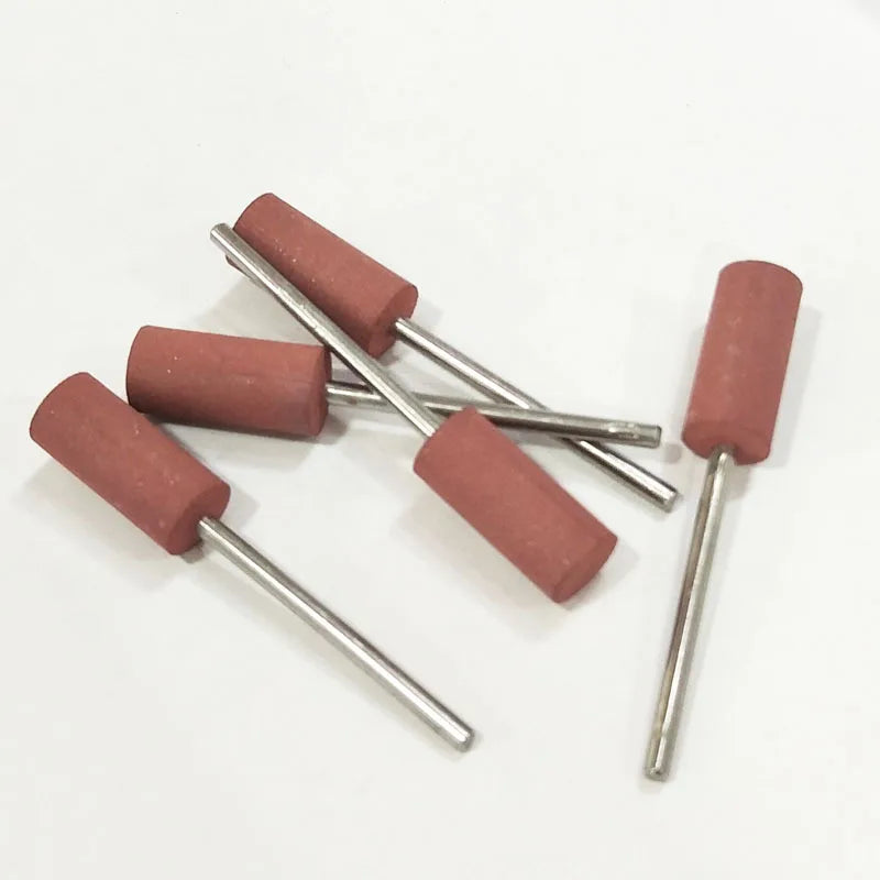 10pcs Dental Rubber Wheels Polishing Buffing Grinding Head Sandpaper Rods