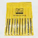 10pcs Diamond File Set Mini Jewelry Polishing Files For Stone Glass Metal