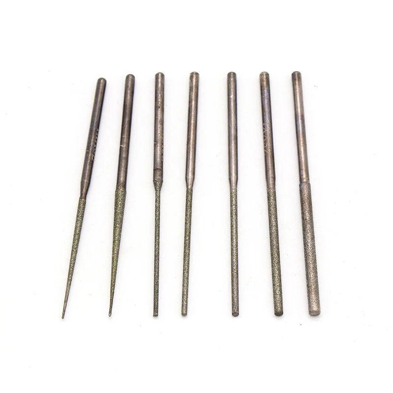 10pcs Diamond Steel Burs Hand Piece Carving Tools For Jewelry Making