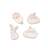10pcs Rabbit Earring Material Bracelet Pendant Charms