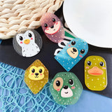 10pcs Cartoon Acrylic Duck Pendants Jewelry Making Findings Necklace Earrings