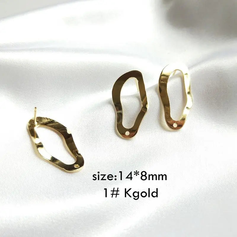10pcs DIY Ear Pin Jewelry Accessories Pendant Material