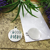 10pcs Dog Mom Stainless Steel Charms Pendant DIY Jewelry Findings