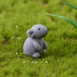 10pcs Dollhouse Animal Resin Charms for DIY Jewelry Making