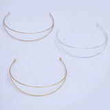 10pcs Double Wire Iron Choker Necklace Bib Neck Collar DIY Jewelry