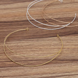 10pcs Double Wire Iron Choker Necklace Bib Neck Collar DIY Jewelry