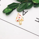 10pcs Mushroom Drip Oil Alloy Charms for DIY Earring Bracelet Keychain