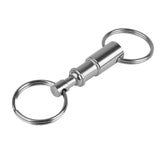 10pcs Dual Detachable Keychains Quick Release Pull-Apart Lock Holder