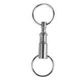 10pcs Dual Detachable Keychains Quick Release Pull-Apart Lock Holder
