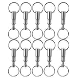 10pcs Dual Detachable Keychains Quick Release Pull-Apart Lock Holder