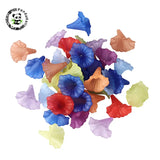 10pcs Calla Lily Acrylic Flower for Jewelry Making 35x41x35mm