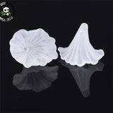 10pcs Calla Lily Acrylic Flower for Jewelry Making 35x41x35mm