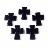 10pcs Synthetic Cross Beads for DIY Bracelet Jewelry 35x30x7mm Hole 1mm
