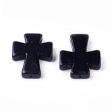 10pcs Synthetic Cross Beads for DIY Bracelet Jewelry 35x30x7mm Hole 1mm