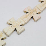 10pcs Synthetic Cross Beads for DIY Bracelet Jewelry 35x30x7mm Hole 1mm