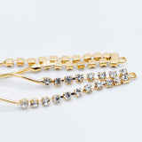 10pcs Earring Charms 76mm CZ Plated Chain Earwire Components