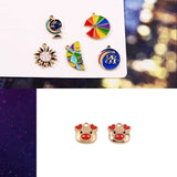 10pcs DIY Jewelry Accessories Hand Alloy Earrings Drop Oil Bracelet Necklace