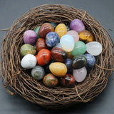 10pcs Easter Ornament 20MM Egg Statue Rose Quartz Healing Crystal Room Decor