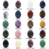 10pcs Easter Ornament 20MM Egg Statue Rose Quartz Healing Crystal Room Decor