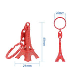 10pcs Eiffel Tower Keychain Table Decor Party Jewelry Home Decoration
