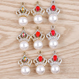 10pcs Crystal Charms Love Heart Animal Pendants DIY Jewelry