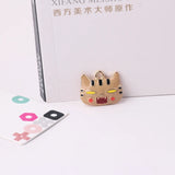 10pcs Enamel Cat Head Charms Bracelet Findings Women Girl Pendant