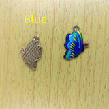 10pcs Enamel Butterfly Charms Cartoon Animal Charm Necklace Earrings DIY Jewelry