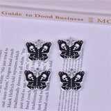 10pcs Enamel Butterfly Charms for Jewelry Making Alloy Accessories