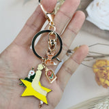 10pcs Enamel Fox & Star Boy Charms for DIY Earring Keychain Jewelry