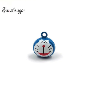 10pcs Enamel Animal Bell Charms for Pet Necklace Party Gift