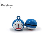 10pcs Enamel Animal Bell Charms for Pet Necklace Party Gift