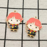 10pcs Cartoon Charm Earring Pendant Necklace Bracelet Enamel Charms DIY Craft