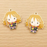 10pcs Enamel Cartoon Charm for Jewelry Making