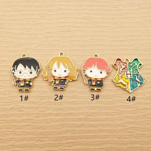 10pcs Enamel Cartoon Charm for Jewelry Making