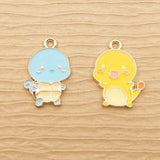 10pcs Enamel Cartoon Charm for Jewelry Making Earring Pendant Necklace Bracelet