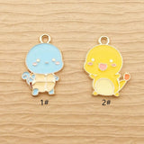 10pcs Enamel Cartoon Charm for Jewelry Making Earring Pendant Necklace Bracelet