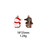 10pcs Enamel Christmas Charms for DIY Crafts