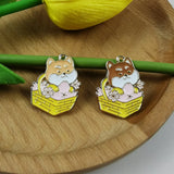 10pcs Enamel Dog Metal Charms for Jewelry Making Earrings Animals Puppy Pendant