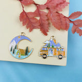 10pcs Enamel Charms for Jewelry Making Earring Bracelet Necklace DIY Finding